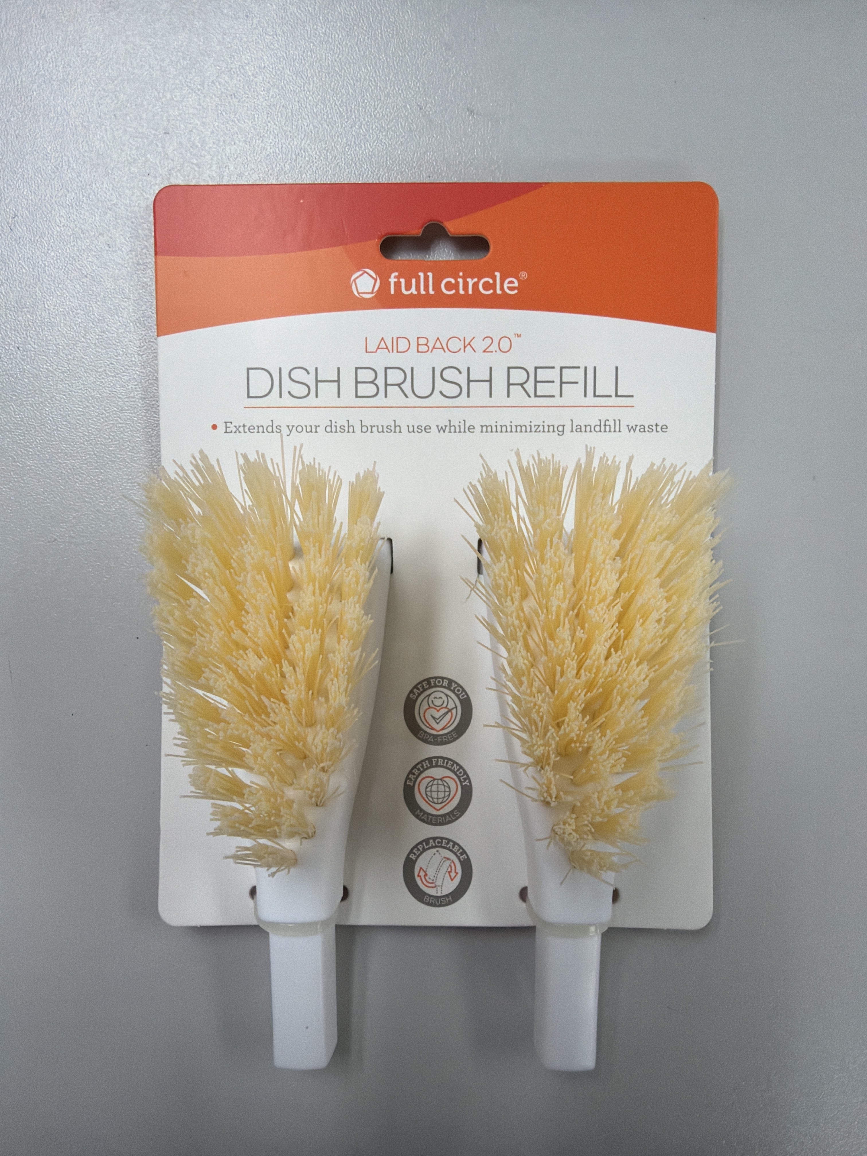 MH48 Full circle 棕毛刷替換刷頭 (兩個) Dish Brush Refills (2pk) (FC14100R)(810119020574)