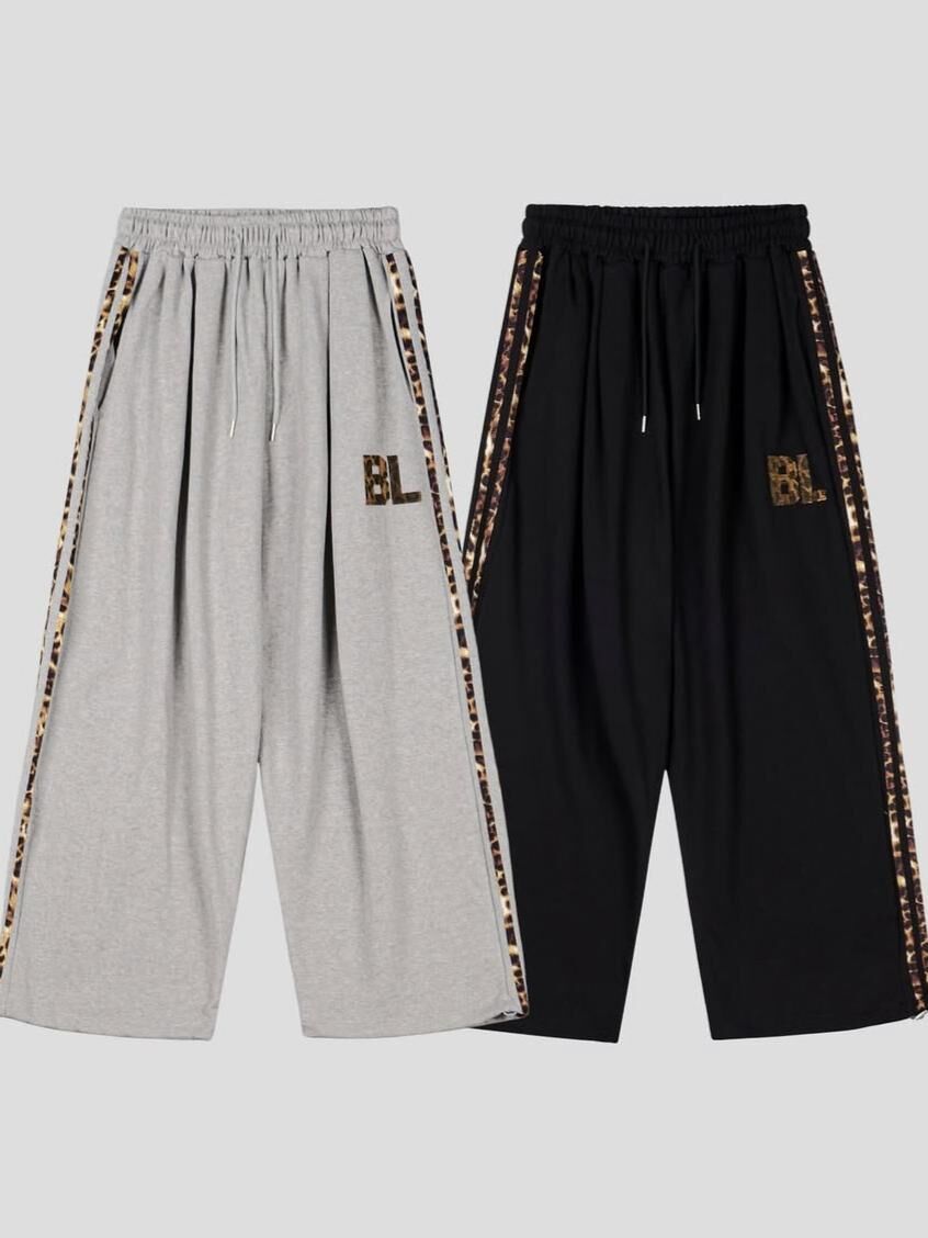 英文字可束腳運動褲 BALLIN-013P