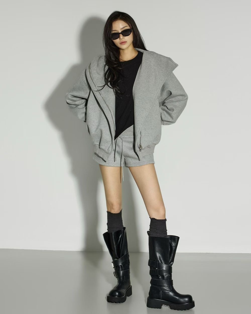 VR3012252 韓國雙拉錬外套