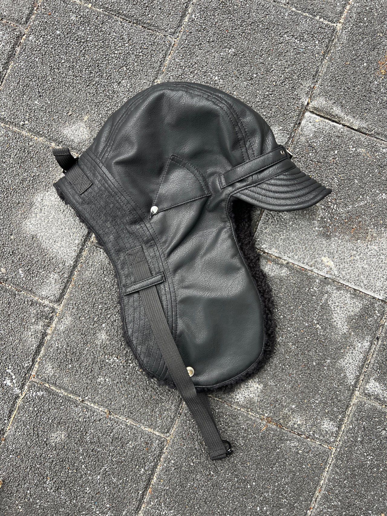 毛絨合成皮飛行帽 SUB-048H