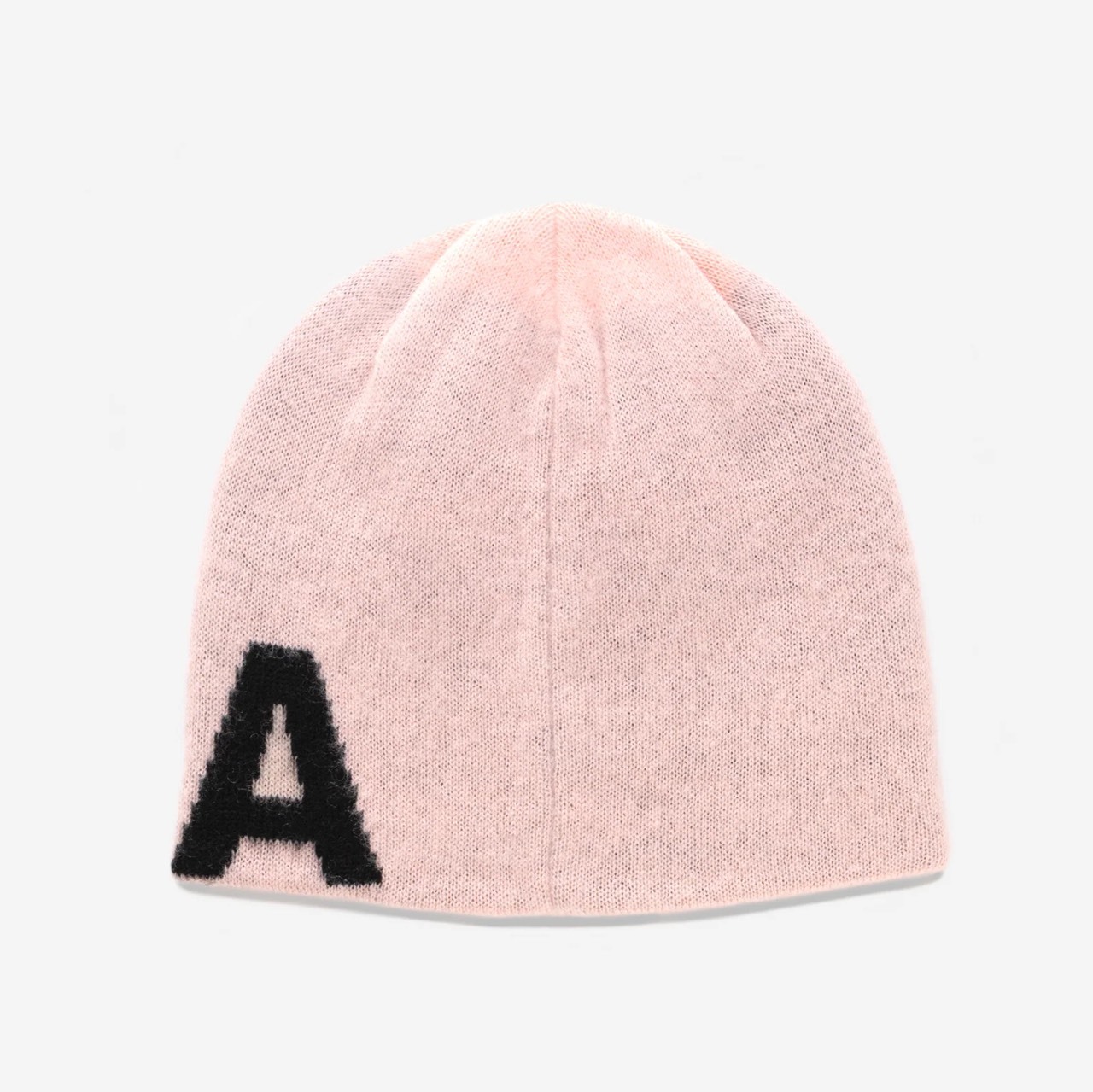 oMA Design Studio LOGO MOHAIR Skully Beanie 毛帽短毛帽粉灰