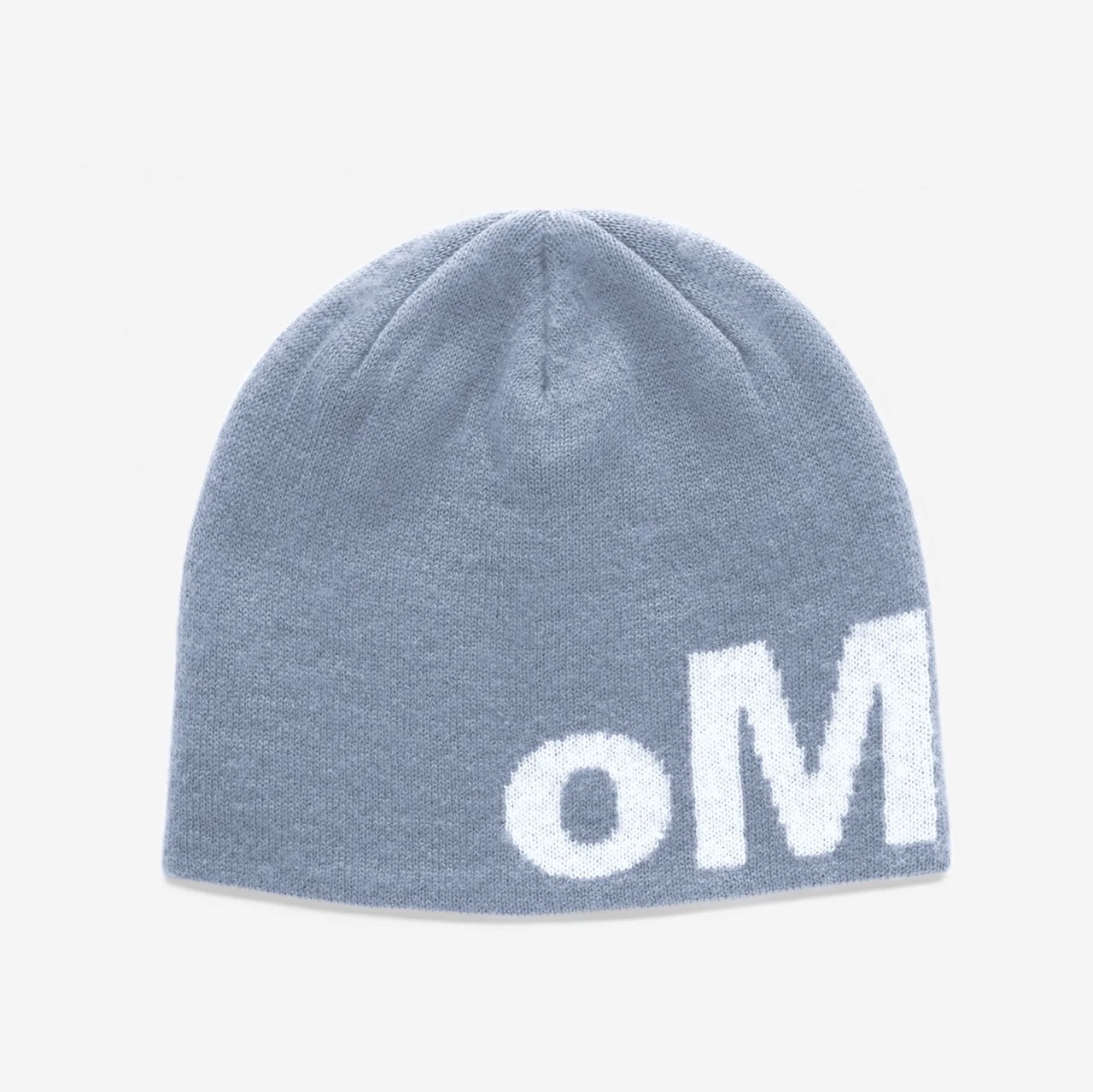 oMA Design Studio LOGO MOHAIR Skully Beanie 毛帽短毛帽粉灰