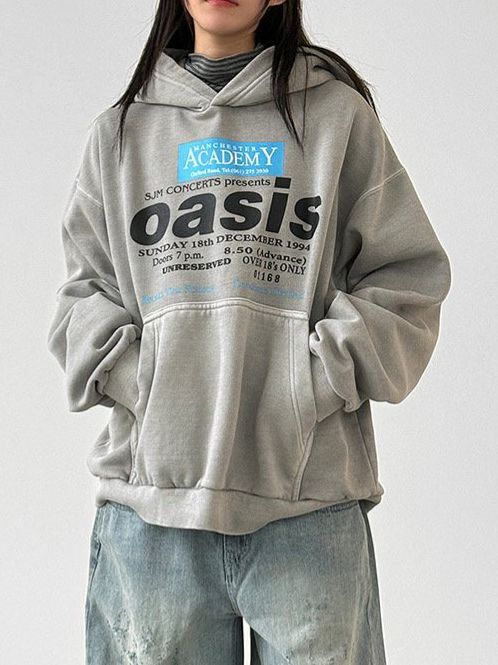 洗水英文字連帽衛衣 ARCHIVE-400T