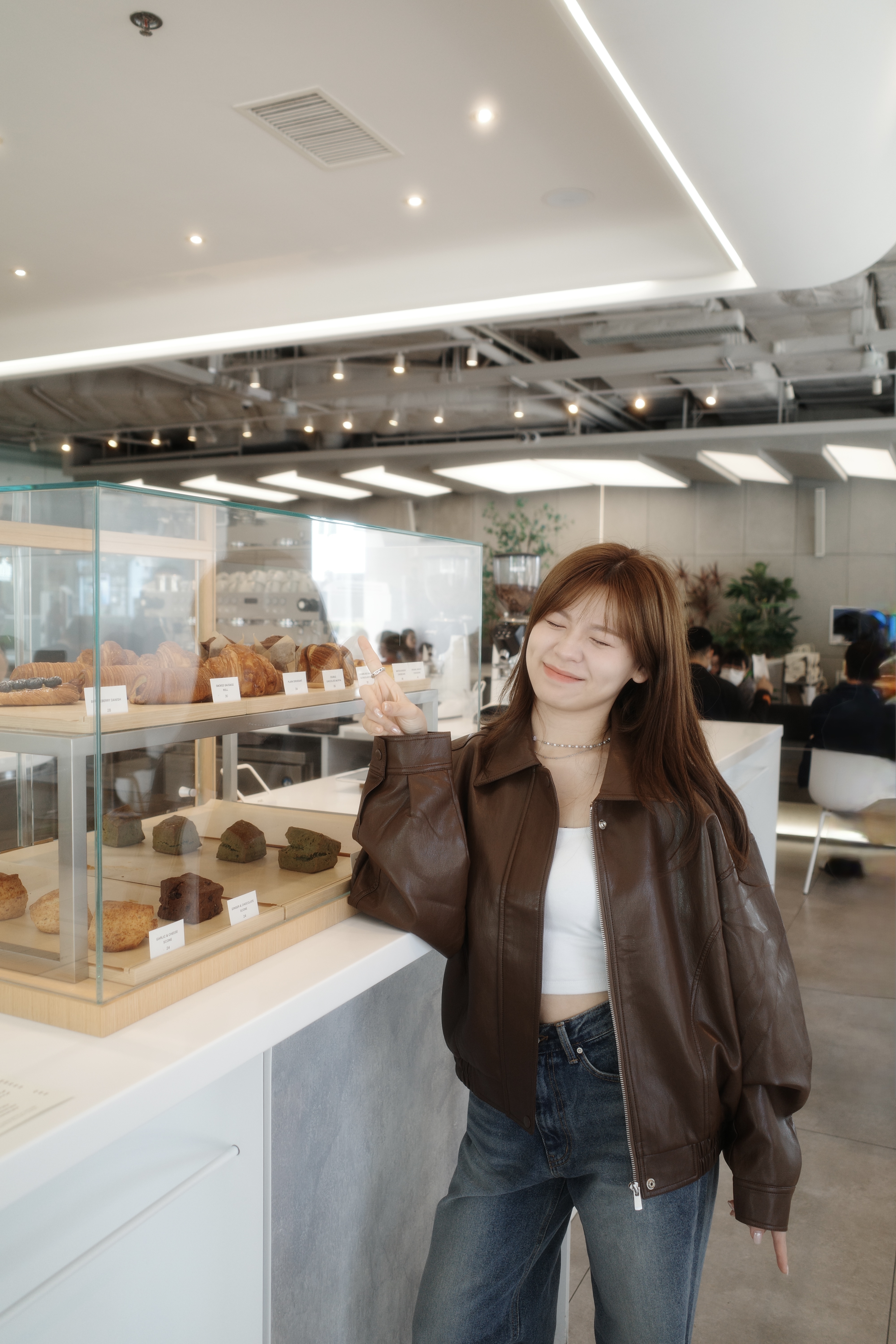 親自到韓選購! Oversized 簡約軟身皮褸