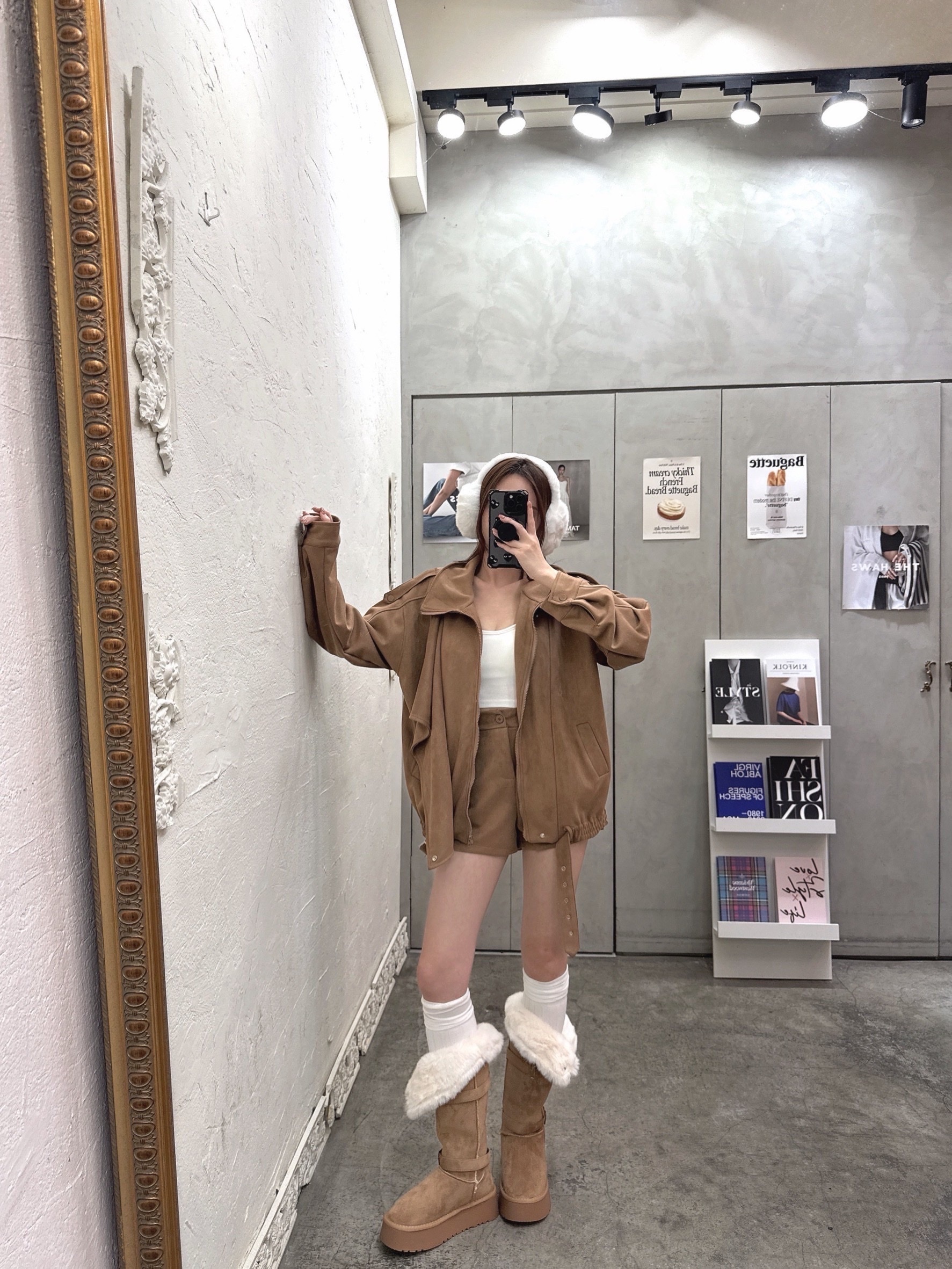 🇹🇼歐美感麂皮機車set