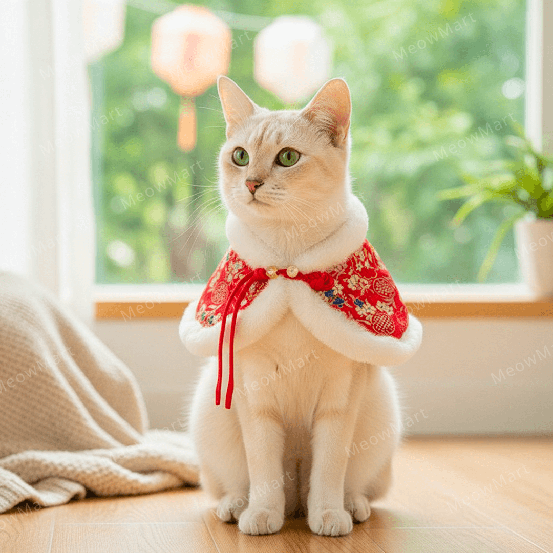 雪絨刺繡賀年披肩