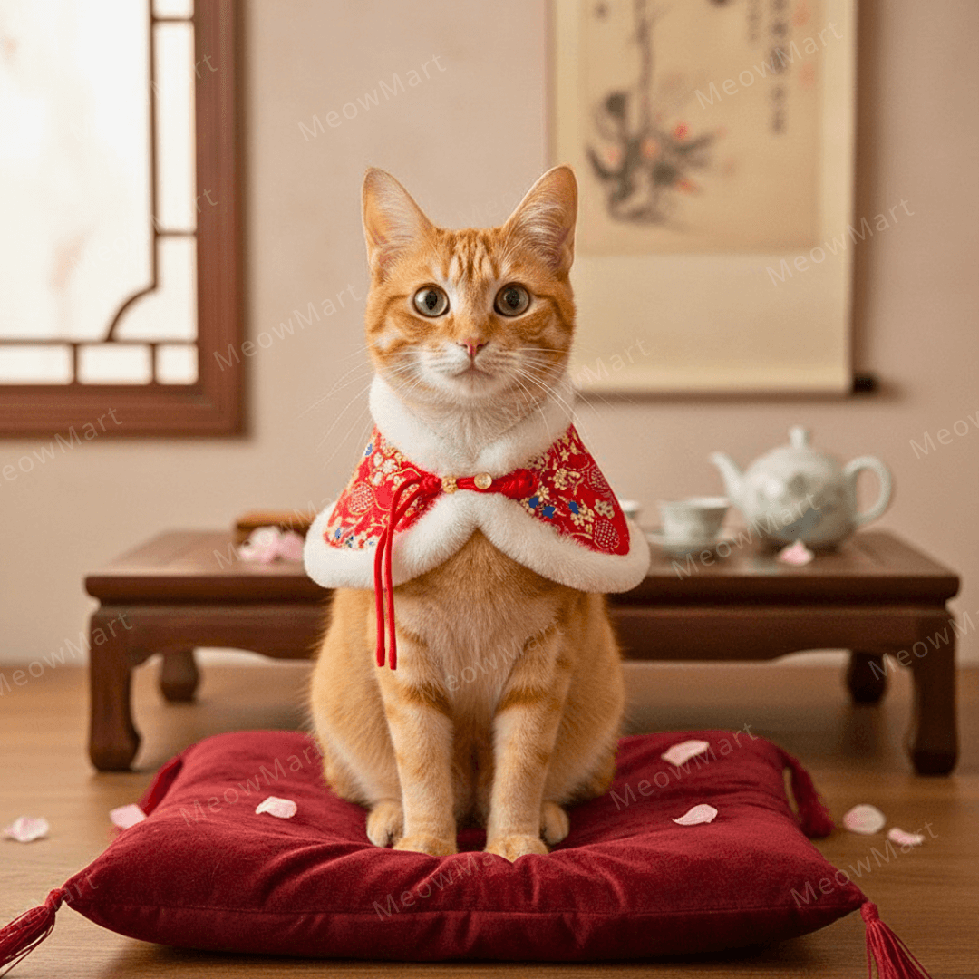 雪絨刺繡賀年披肩