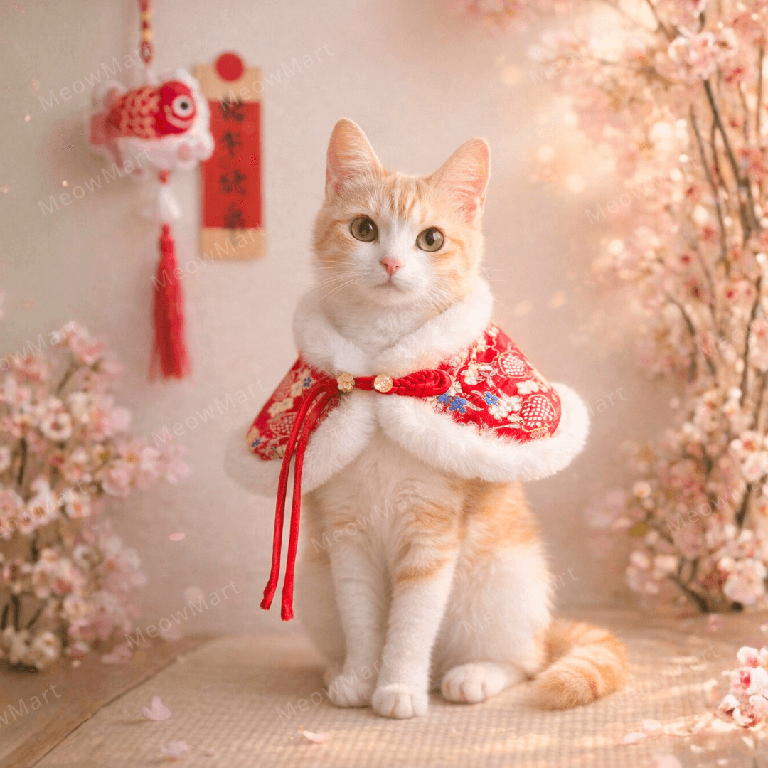 雪絨刺繡賀年披肩