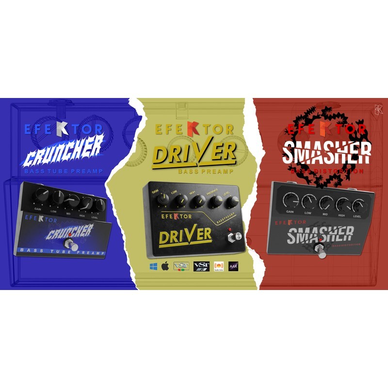 Kuassa Efektor Bass Distortion Bundle｜貝斯效果器軟體組合