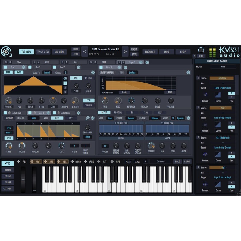 KV331 SynthMaster 3 < SM One UPG｜軟體合成器音源插件