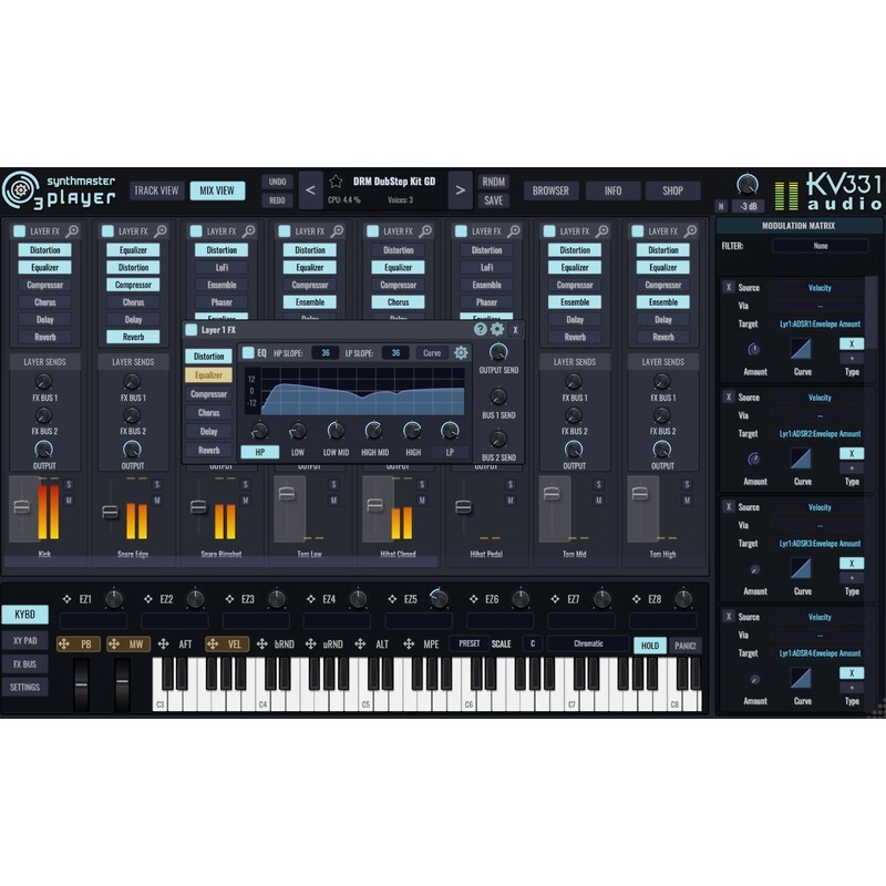 KV331 SynthMaster 3 Player｜軟體合成器音源