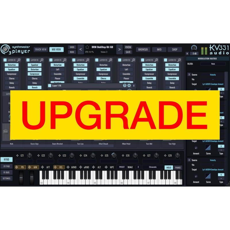KV331 SynthMaster 3 Player < SynthMaster One Upg｜合成器音源軟體升級