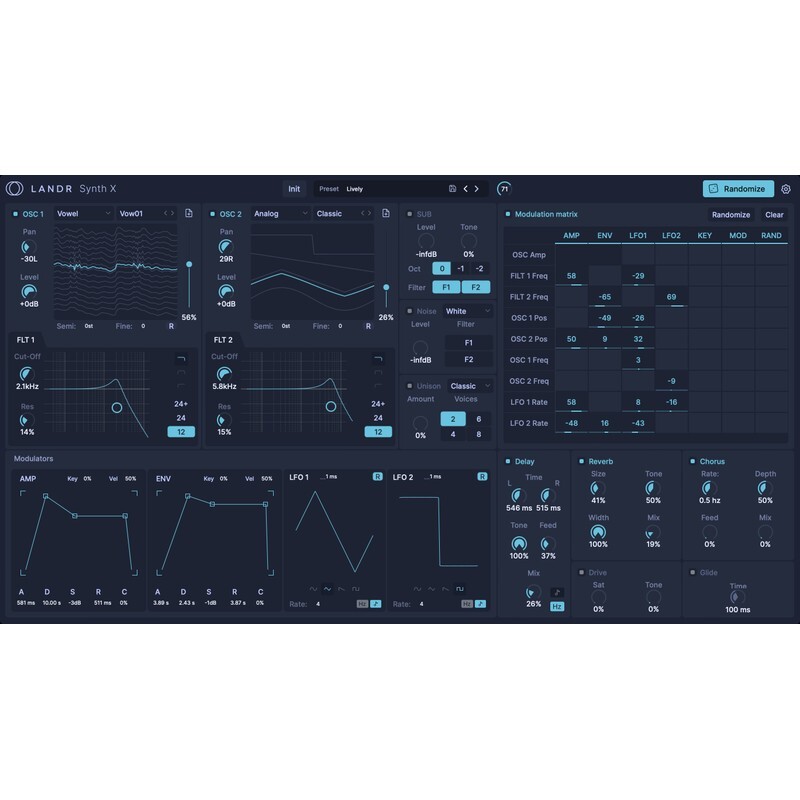 LandR Synth X｜音樂製作合成器音源