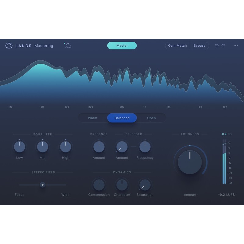 LandR Mastering Plugin｜母帶後製處理插件