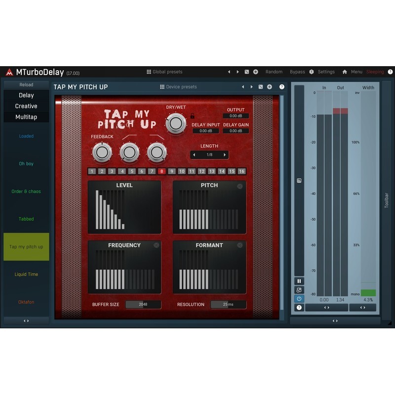 Melda MTurboDelay｜延遲效果器