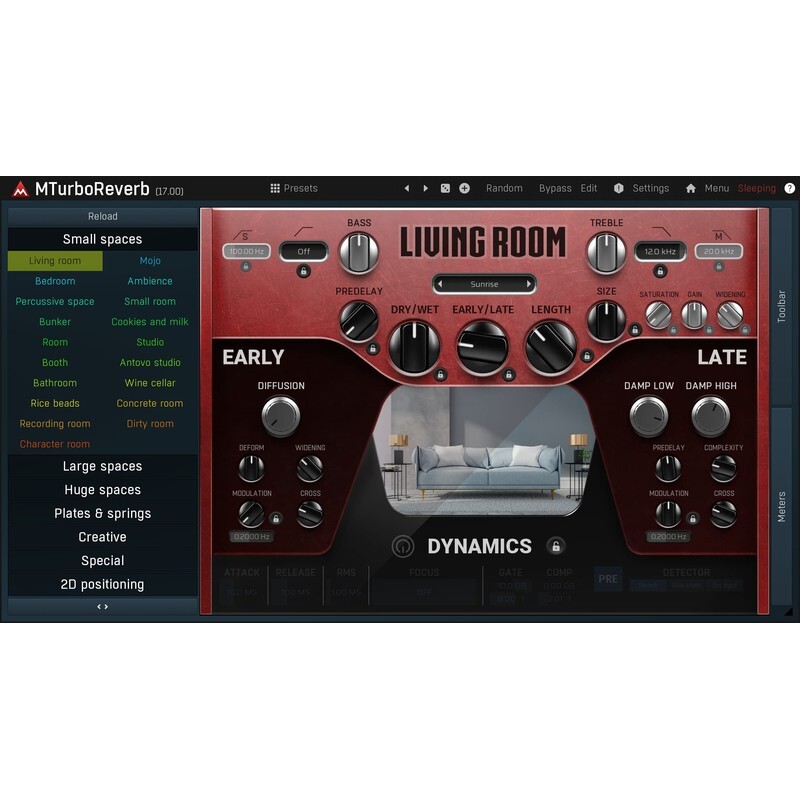 Melda MTurboReverbLE｜殘響效果器