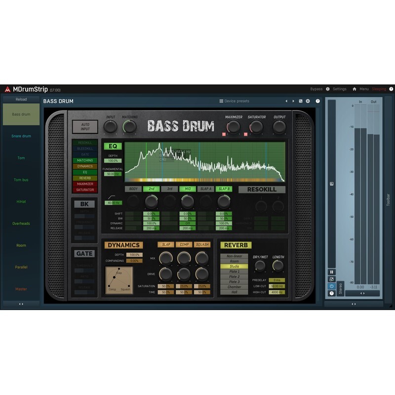 Melda MDrumStrip｜鼓組效果器Channel Strip