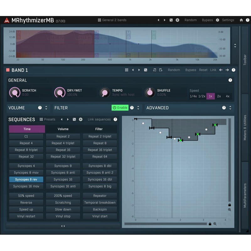 Melda MRhythmizerMB｜多段節奏效果器