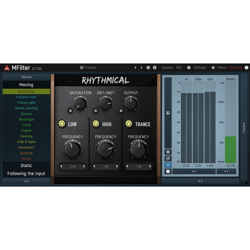 Melda MFilter｜數位音訊濾波插件