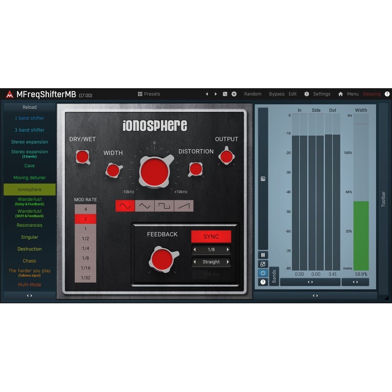 Melda MFreqShifterMB｜多頻段移頻效果器