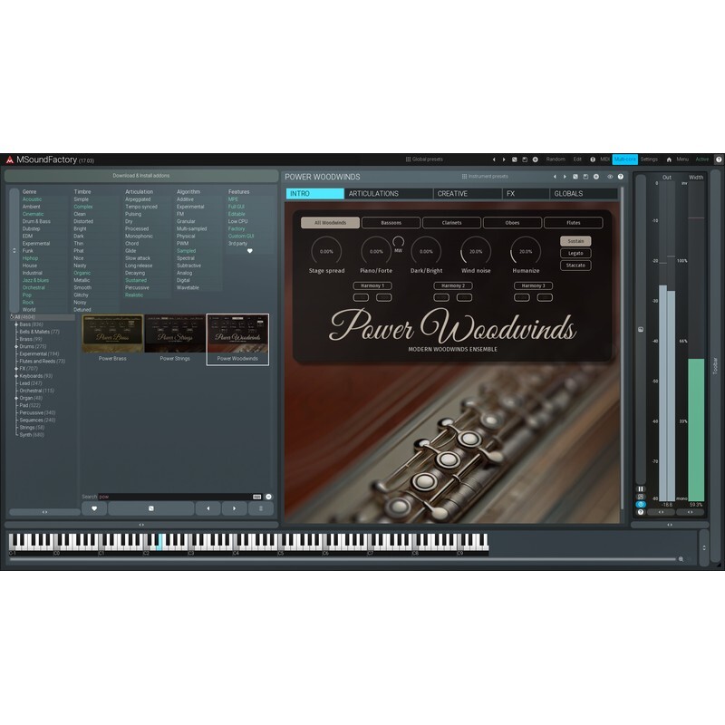 Melda PowerWoodwinds｜木管樂器音源庫