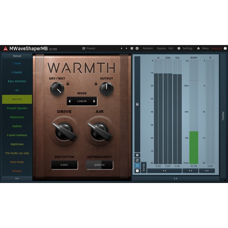 Melda MWaveShaperMB｜多段波形整形效果器