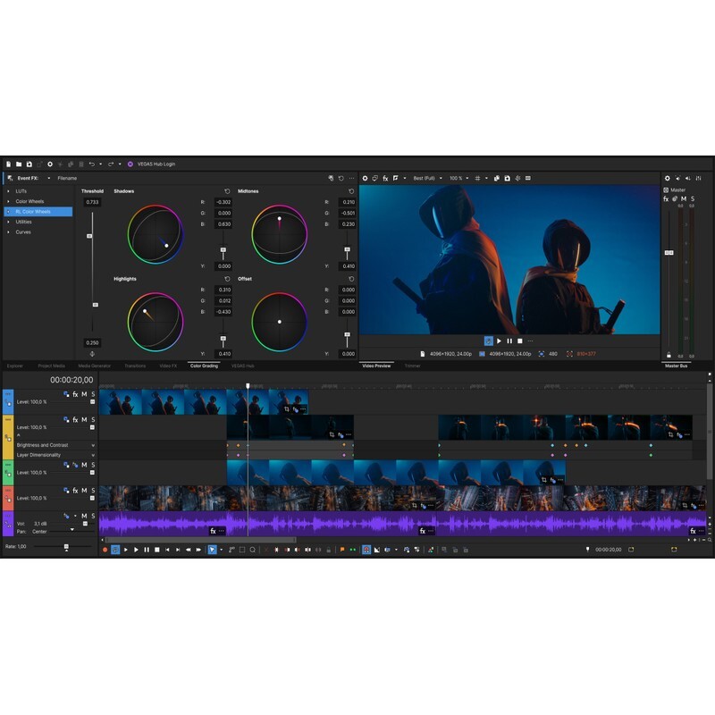 MAGIX VEGAS Pro 23｜影片剪輯製作軟體