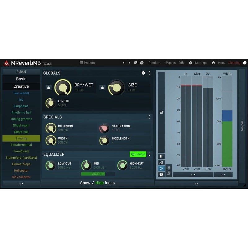 Melda MReverbMB｜多段殘響效果器插件