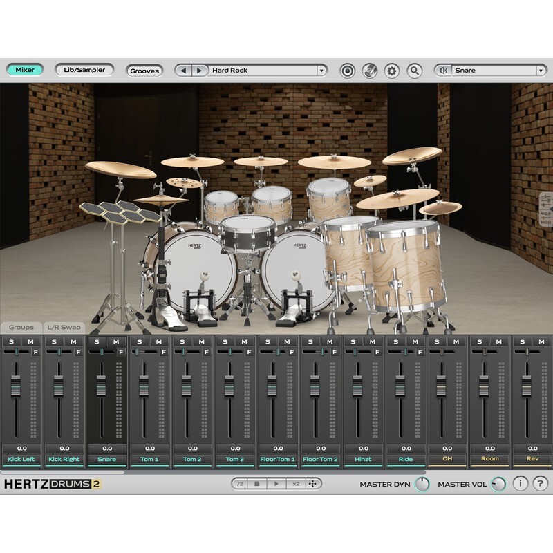 Hertz Drums 2｜虛擬鼓組音源軟體