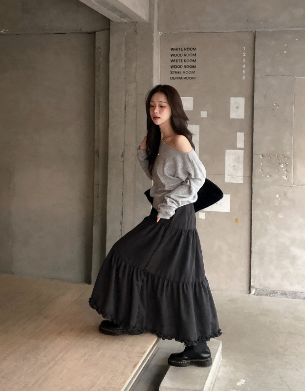 秋冬預訂｜荷葉邊長裙