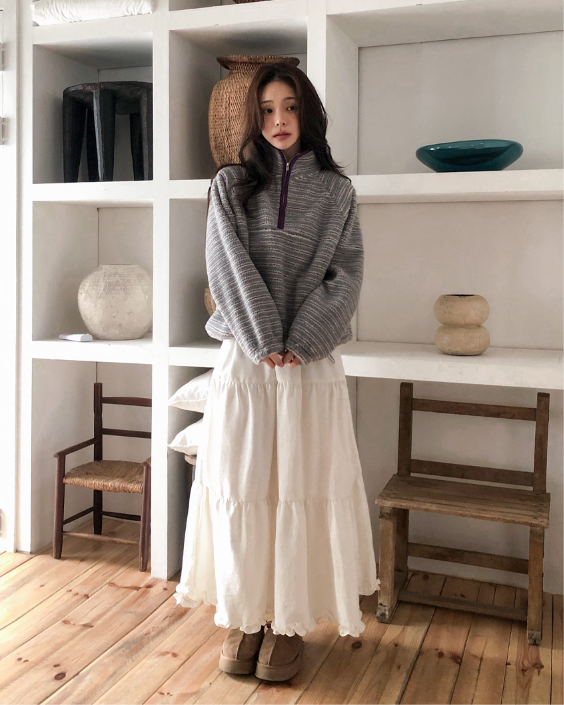 秋冬預訂｜荷葉邊長裙