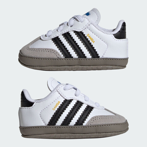 Adidas 愛迪達 Samba Crib JI2758 小童 運動休閒鞋 德訓鞋 舒適 白 黑