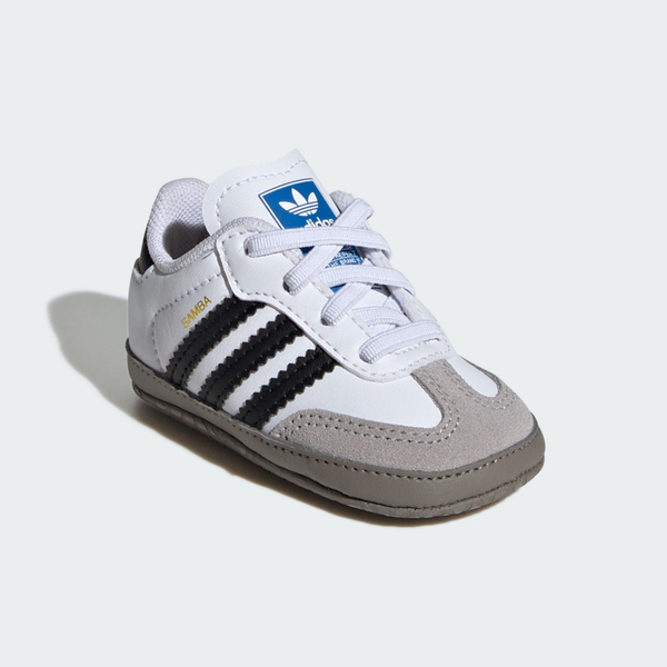 Adidas 愛迪達 Samba Crib JI2758 小童 運動休閒鞋 德訓鞋 舒適 白 黑