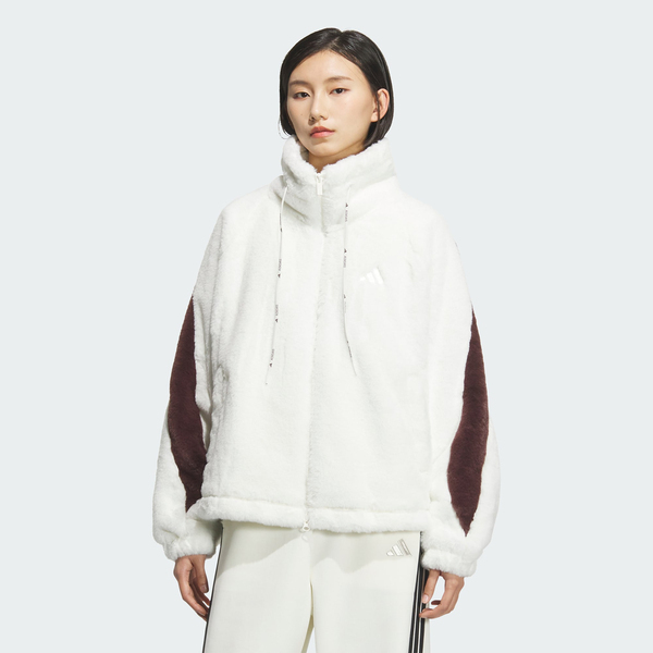 Adidas 愛迪達 Ms Warm Jkt2 KC0079 女 立領外套 運動外套 休閒穿搭 米 棕 亞版