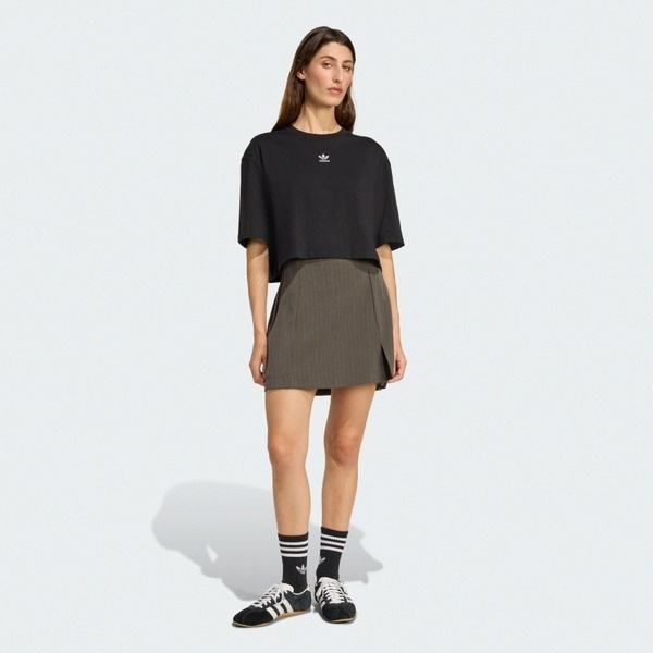 Adidas 愛迪達 Tailored Skirt JY3516 女 合身裙 短裙 綠 黑 亞版