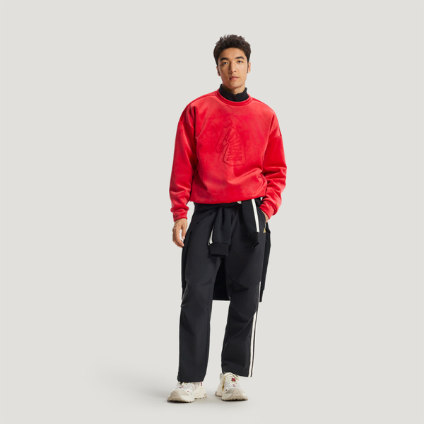 Adidas 愛迪達 Nyr Gfx Swt KE4069 男 長袖上衣 休閒長袖 CNY 紅金 亞版