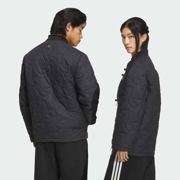 Adidas 愛迪達 Nyr Quilted Jkt KS0408 男女 外套 夾克 運動外套 休閒 CNY 黑金 亞版