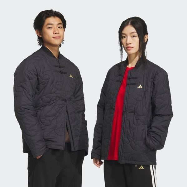 Adidas 愛迪達 Nyr Quilted Jkt KS0408 男女 外套 夾克 運動外套 休閒 CNY 黑金 亞版