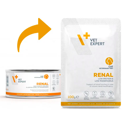 Vet Expert V+ 成貓腎臟處方袋裝濕糧 100克 x12