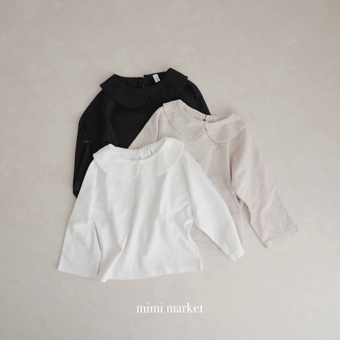 正韓春mimi-market 三色甜美領上衣
