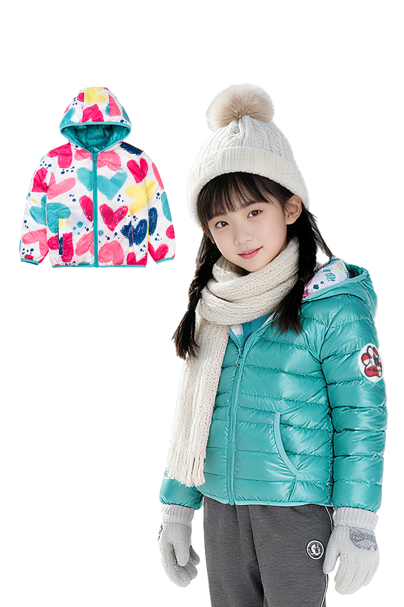 雙面穿連帽羽絨服│童款 8114 & FK9037  保暖 防風 透氣