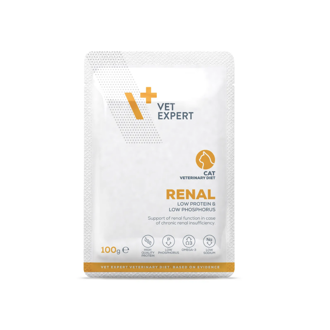 Vet Expert V+ 成貓腎臟處方袋裝濕糧 100克 x12