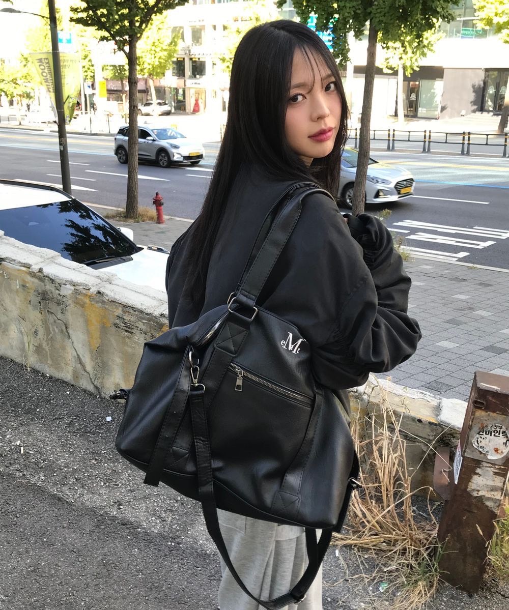 MUCENT 皮質托特包 大容量 手提 肩背 斜背