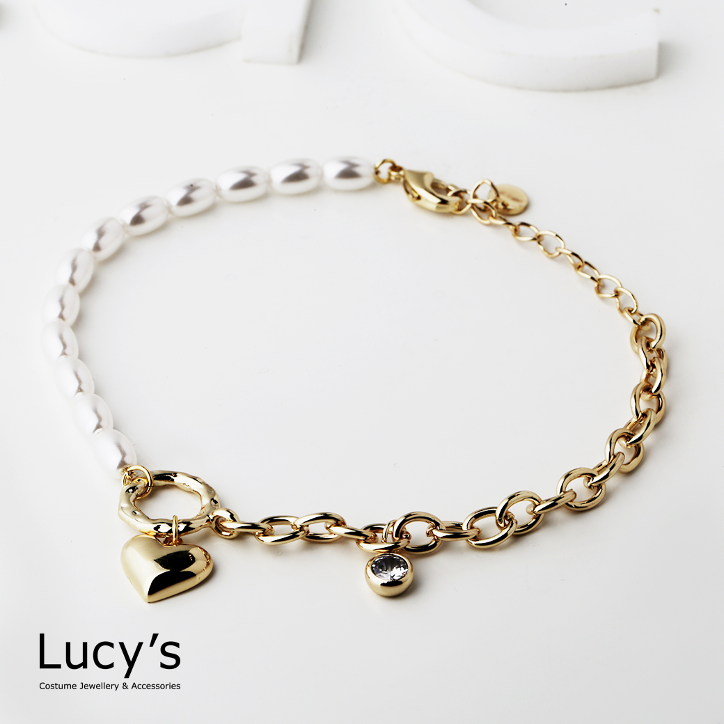 珍珠心戀 手鍊 (三色) (126317/126318/126319)