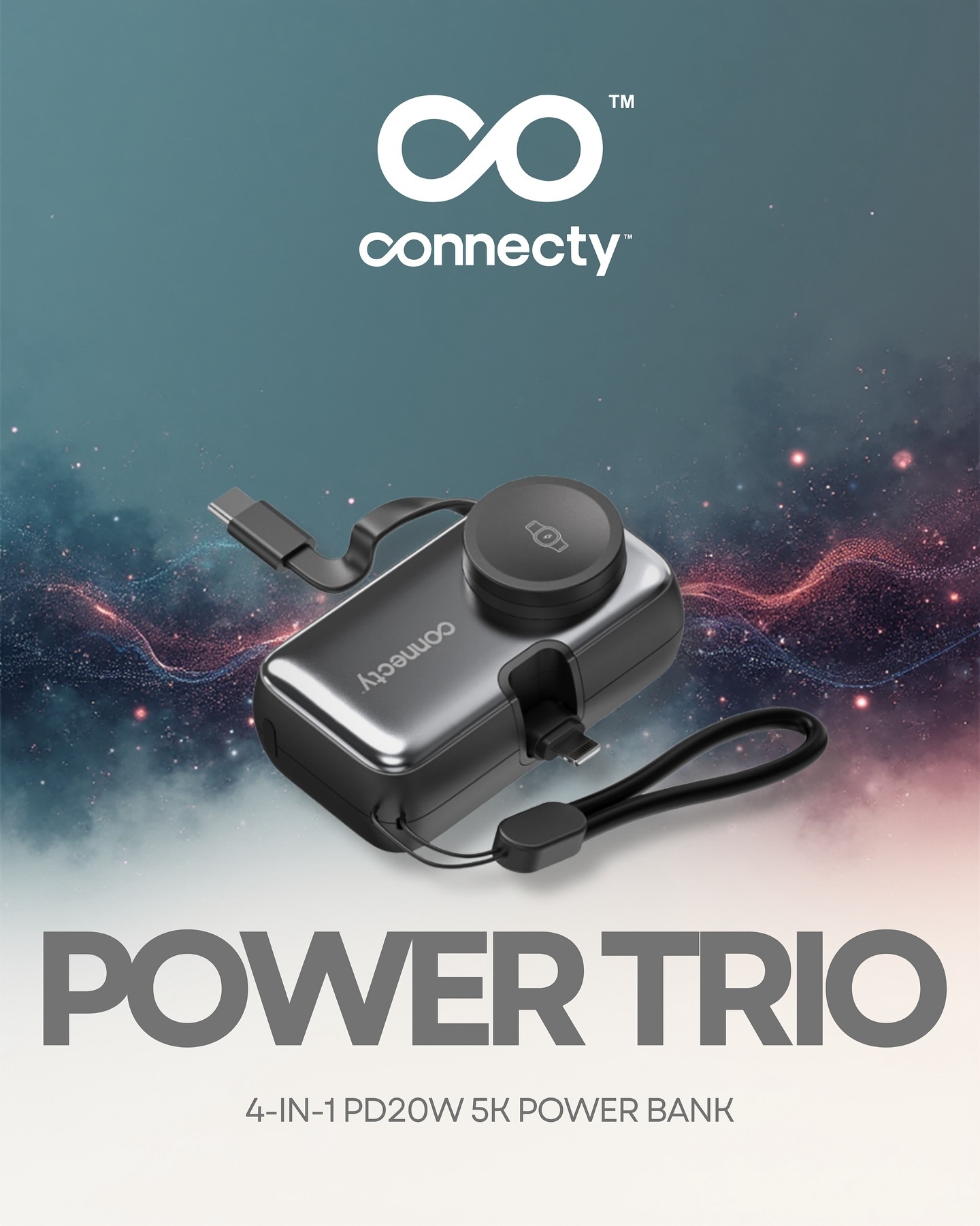 Connecty Power Trio 5k 四合一 移動電源