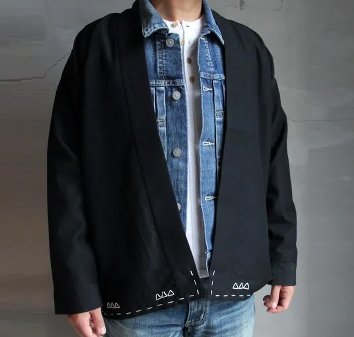 ON SALE : VISVIM SANJURO JKT (WOOL/LINEN/MOHAIR) - BLACK SIZE 2 PRE ORDER ITEM (預訂中)