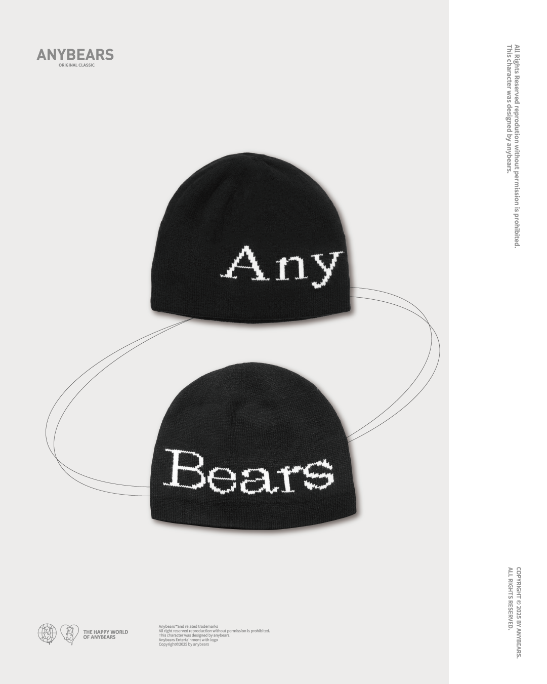 ANYBEARS® 提花針織毛帽