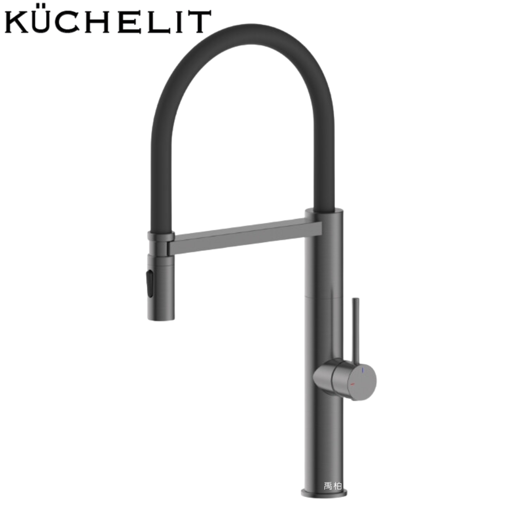 Küchelit 磁吸式不鏽鋼廚房龍頭_拉絲灰 KF4101Q