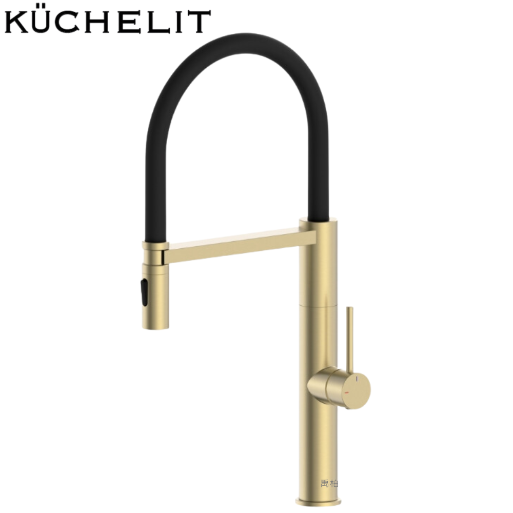 Küchelit 磁吸式不鏽鋼廚房龍頭_拉絲金 KF4101G