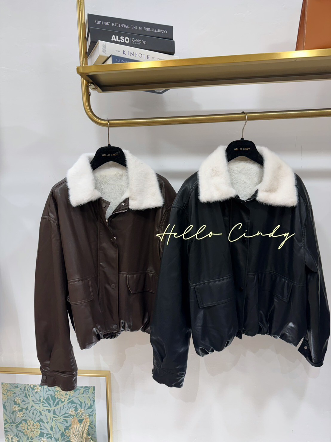 B12154 版型很好的超柔軟毛毛外套